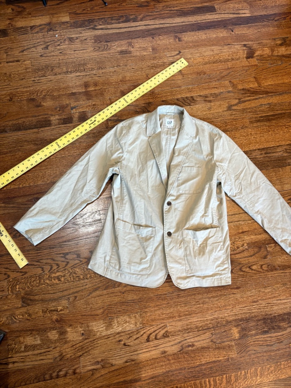Gap xl Light Khaki Cotton Blazer Jacket